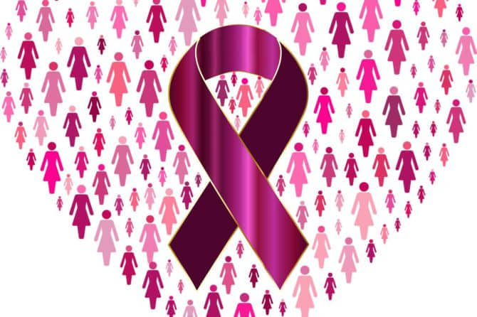 Octubre se tiñe de rosa para visibilizar el cáncer de mama